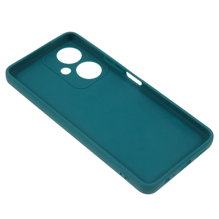 Straight Edge TPU Case for vivo Y35+ 5G / Y35m+ 5G , Precise Cutout Anti-scratch Phone Cover - Army Green