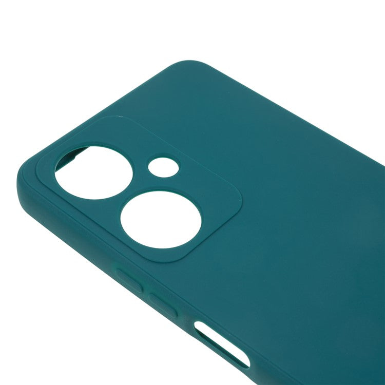 Straight Edge TPU Case for vivo Y35+ 5G / Y35m+ 5G , Precise Cutout Anti-scratch Phone Cover - Army Green