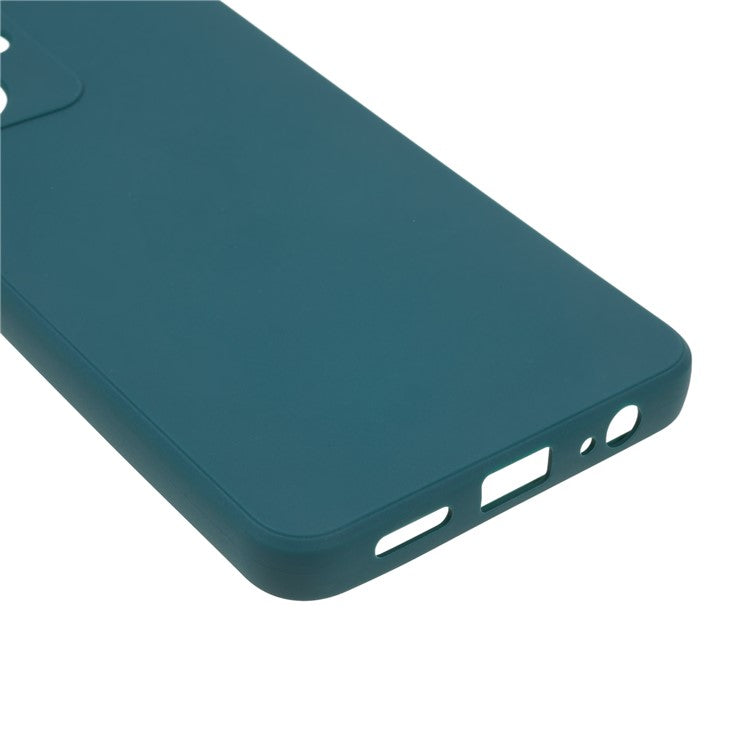 Straight Edge TPU Case for vivo Y35+ 5G / Y35m+ 5G , Precise Cutout Anti-scratch Phone Cover - Army Green