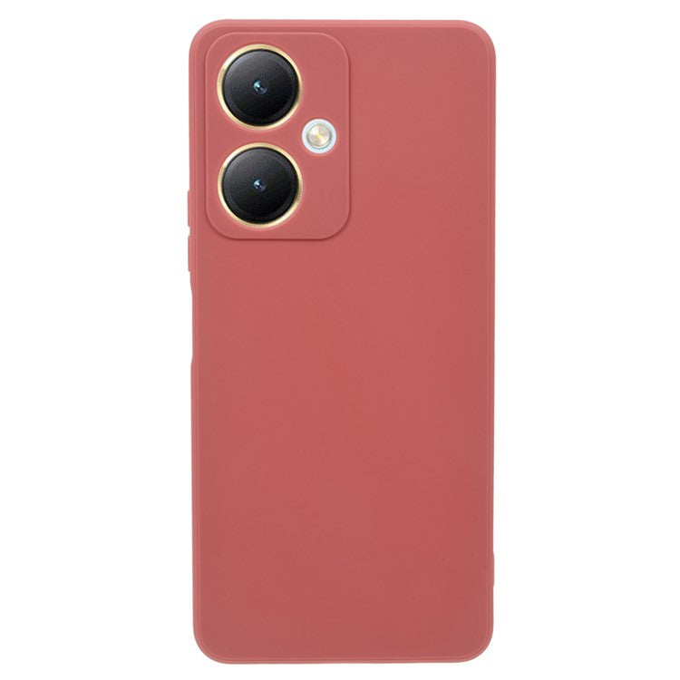 Straight Edge TPU Case for vivo Y35+ 5G / Y35m+ 5G , Precise Cutout Anti-scratch Phone Cover - Red