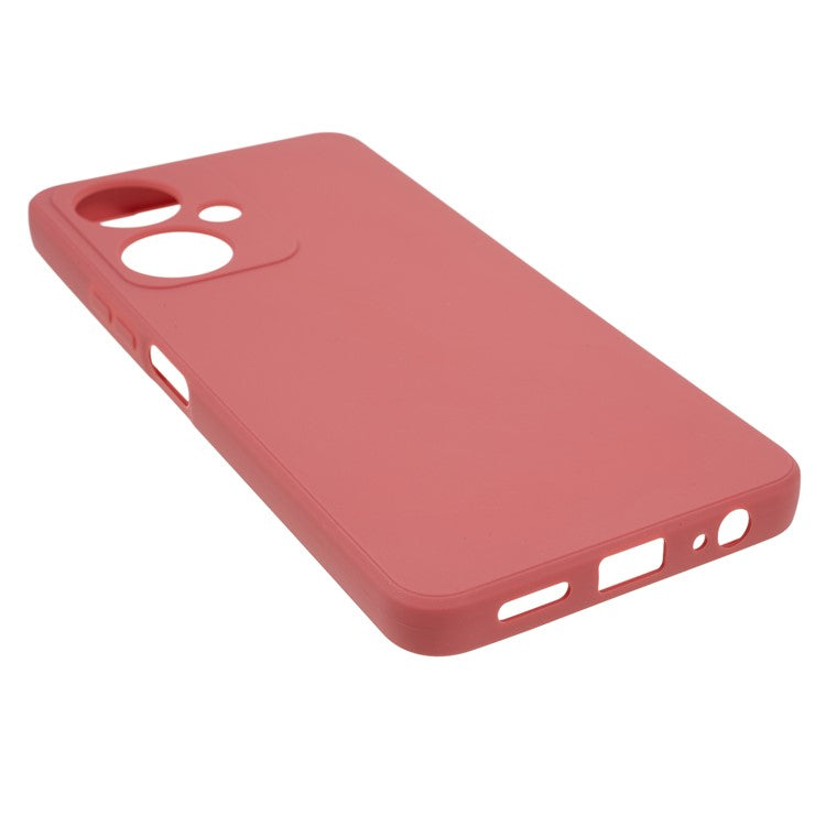 Straight Edge TPU Case for vivo Y35+ 5G / Y35m+ 5G , Precise Cutout Anti-scratch Phone Cover - Red