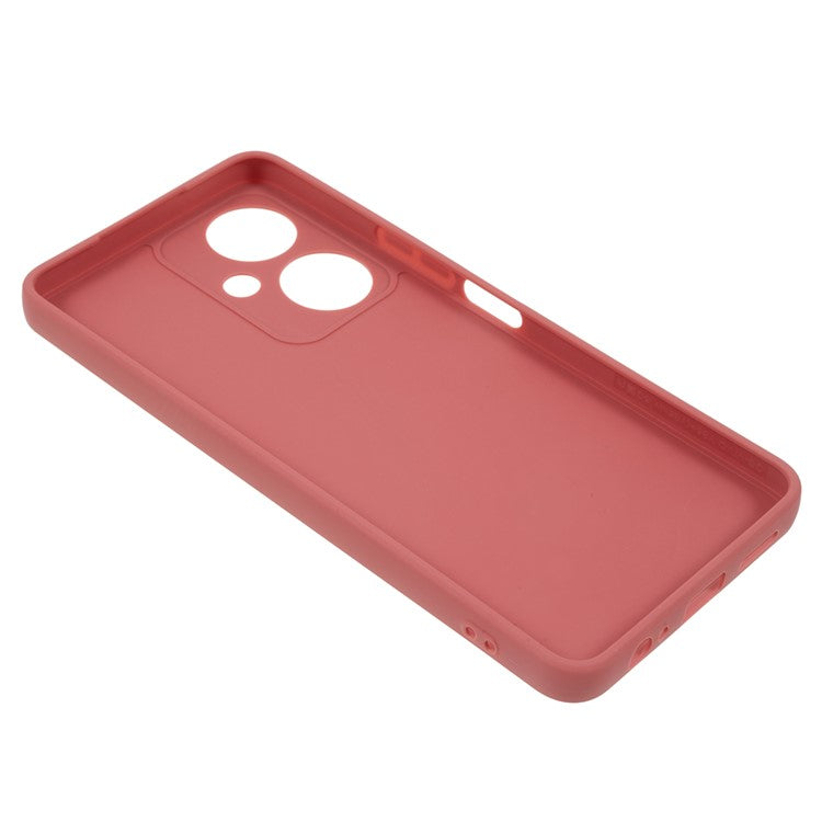 Straight Edge TPU Case for vivo Y35+ 5G / Y35m+ 5G , Precise Cutout Anti-scratch Phone Cover - Red