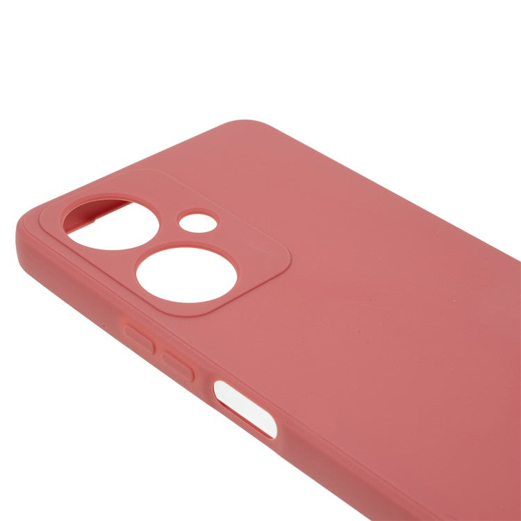 Straight Edge TPU Case for vivo Y35+ 5G / Y35m+ 5G , Precise Cutout Anti-scratch Phone Cover - Red