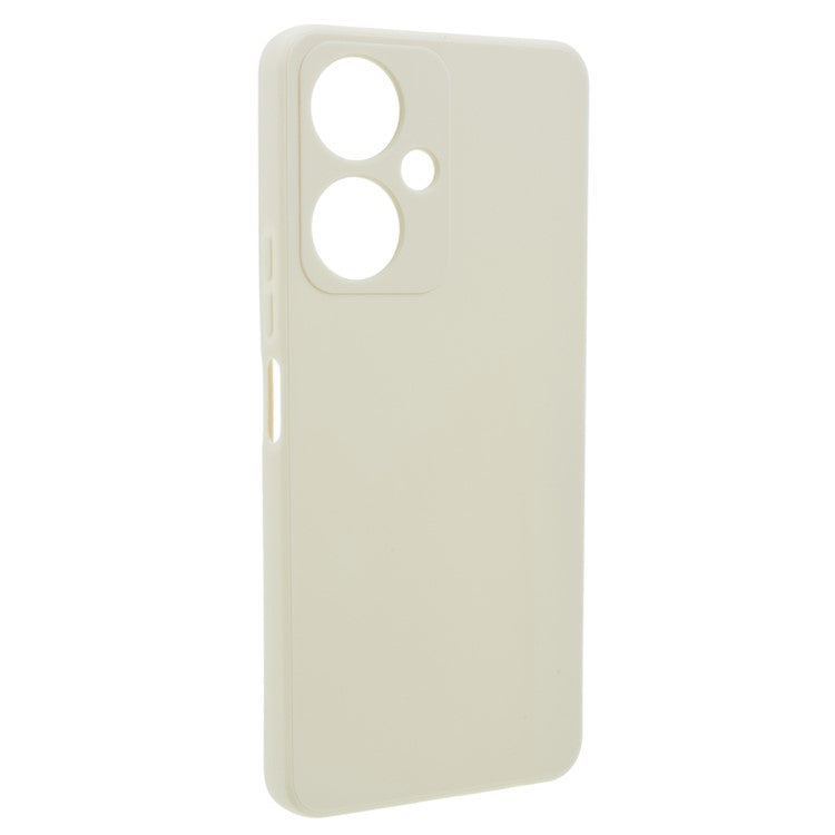 Straight Edge TPU Case for vivo Y35+ 5G / Y35m+ 5G , Precise Cutout Anti-scratch Phone Cover - White