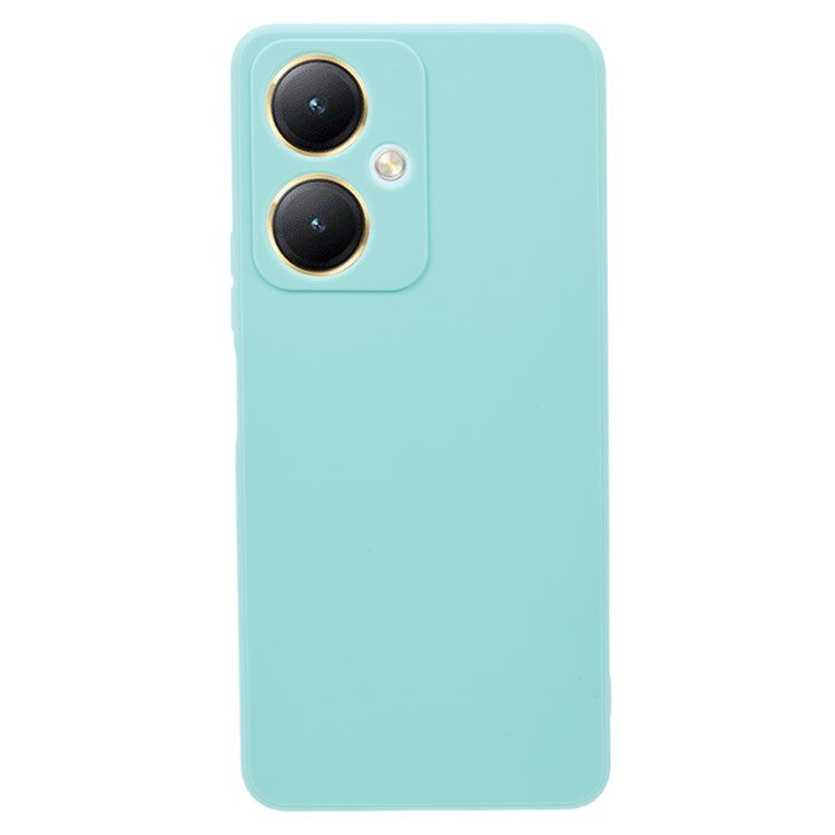 Straight Edge TPU Case for vivo Y35+ 5G / Y35m+ 5G , Precise Cutout Anti-scratch Phone Cover - Baby Blue