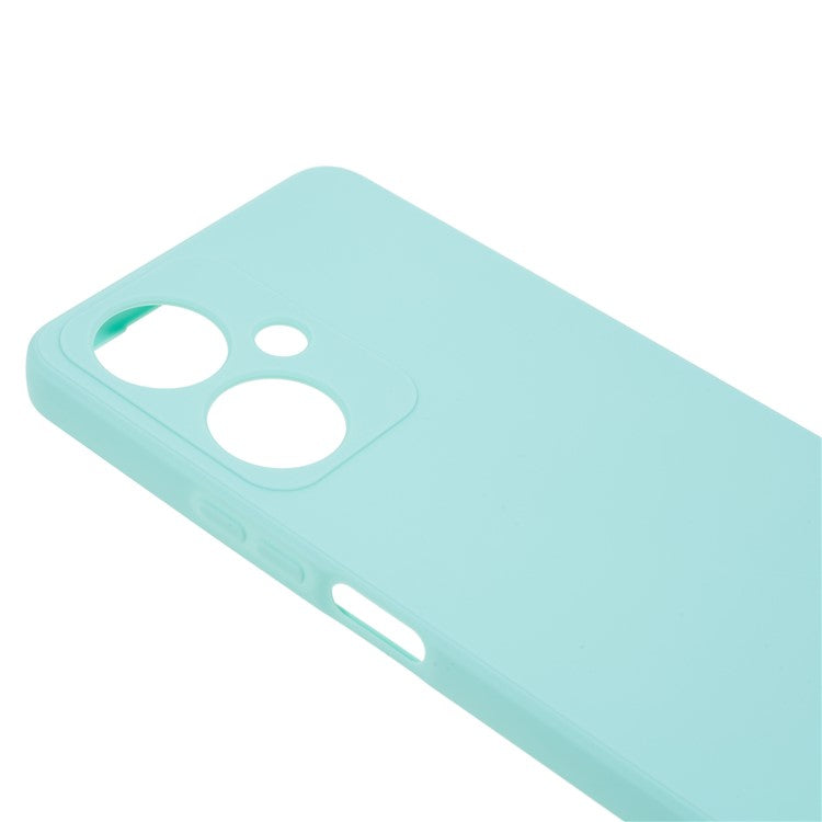 Straight Edge TPU Case for vivo Y35+ 5G / Y35m+ 5G , Precise Cutout Anti-scratch Phone Cover - Baby Blue