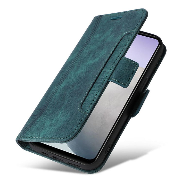 BETOPNICE 001 For vivo Y02 4G / Y11 (2023) / Y02A 4G Protective Cover Stitching Imprinted PU Leather Wallet Phone Case - Green