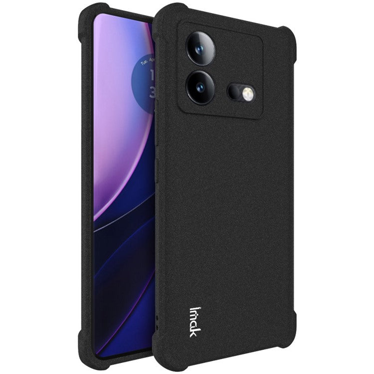 IMAK For vivo iQOO Neo8 Pro 5G / Neo8 5G Matte TPU Shockproof Back Cover Cell Phone Shell Protective Case - Black