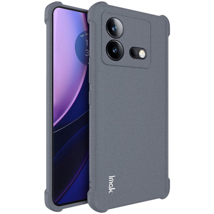 IMAK For vivo iQOO Neo8 Pro 5G / Neo8 5G Matte TPU Shockproof Back Cover Cell Phone Shell Protective Case - Grey