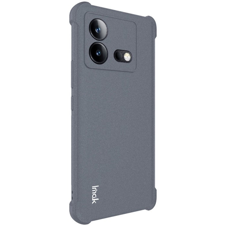 IMAK For vivo iQOO Neo8 Pro 5G / Neo8 5G Matte TPU Shockproof Back Cover Cell Phone Shell Protective Case - Grey