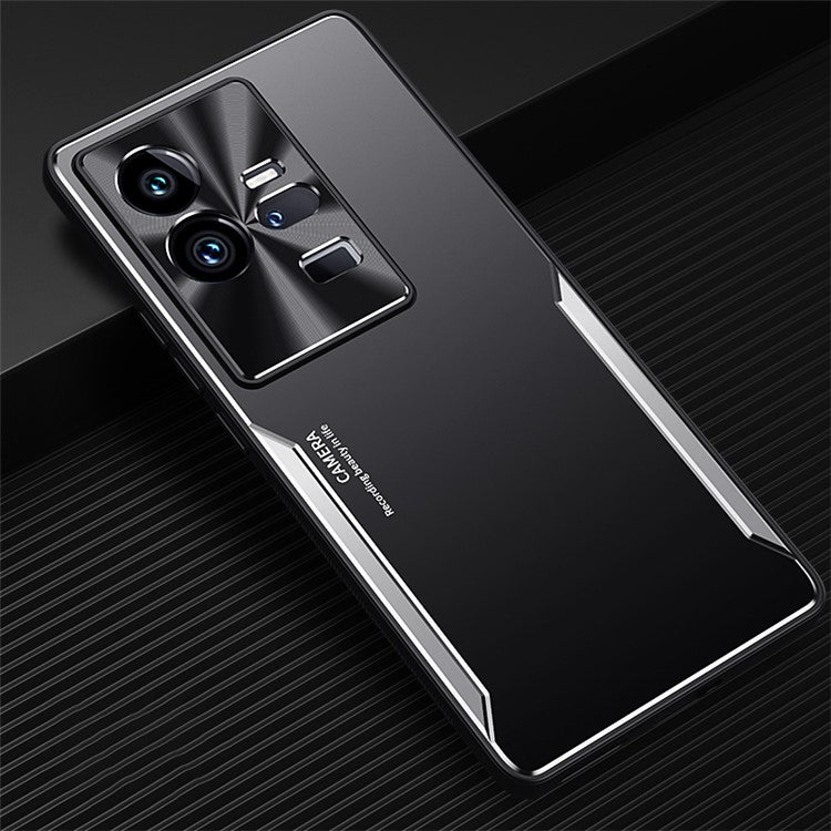 For vivo iQOO 11 Pro 5G Soft TPU + Hard Aluminium Alloy Anti-fall Cover Shockproof Phone Case - Silver