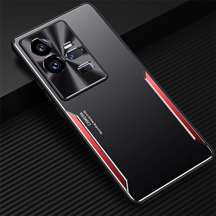 For vivo iQOO 11 Pro 5G Soft TPU + Hard Aluminium Alloy Anti-fall Cover Shockproof Phone Case - Red