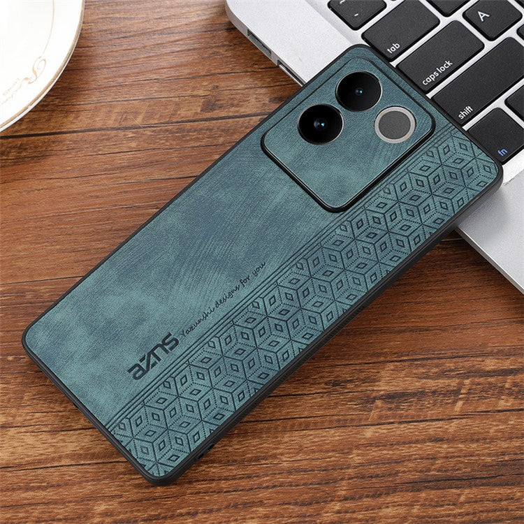 AZNS For vivo S17e 5G Imprinted PU Leather+TPU Case Anti-drop Phone Cover - Green