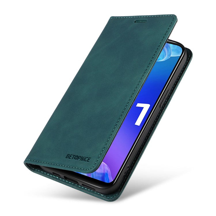 BETOPNICE 003 For vivo Y21 / Y21s / Y33s / Y32 4G / Y33t 4G Leather Wallet Phone Cover Flip Stand RFID Blocking Case - Green