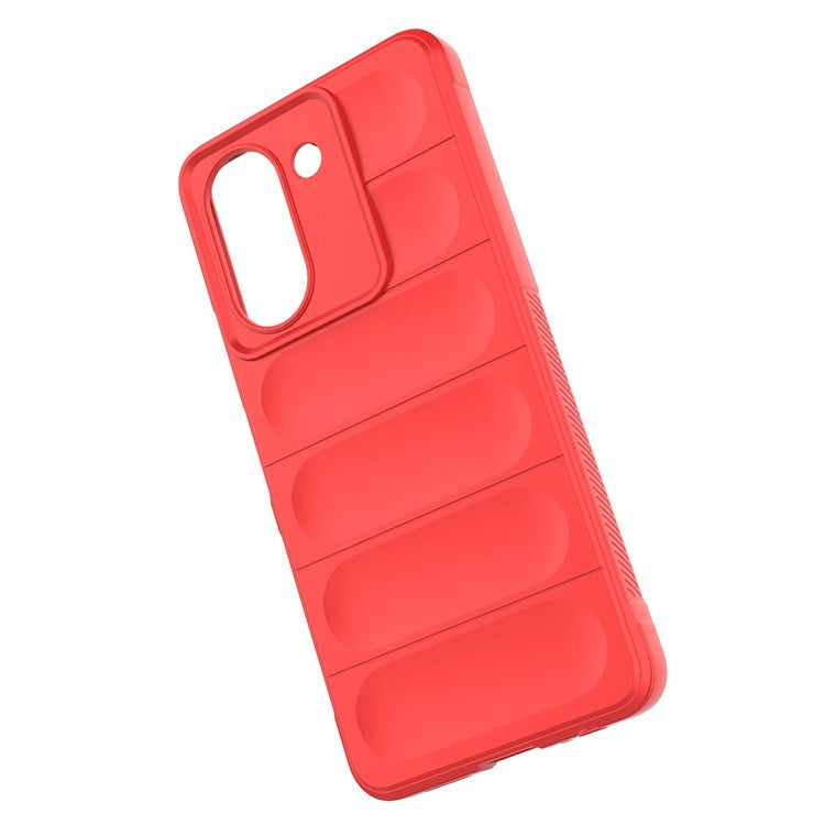 For vivo Y78 (China) 5G / Y36 4G (Global) Soft TPU Phone Case Anti-drop Rugged Phone Back Cover - Red