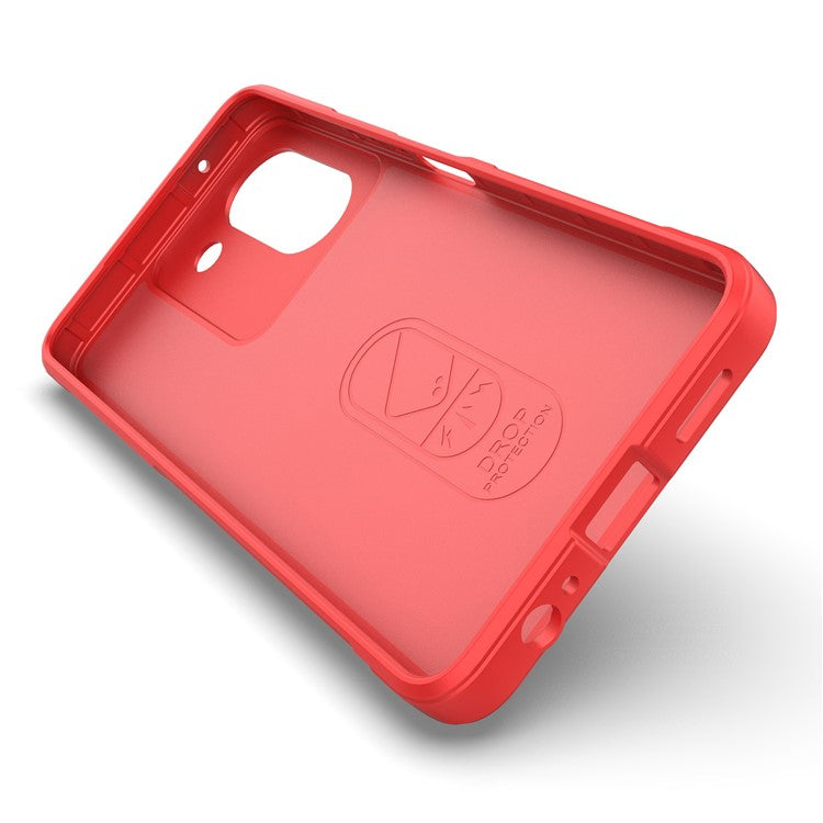 For vivo Y78 (China) 5G / Y36 4G (Global) Soft TPU Phone Case Anti-drop Rugged Phone Back Cover - Red