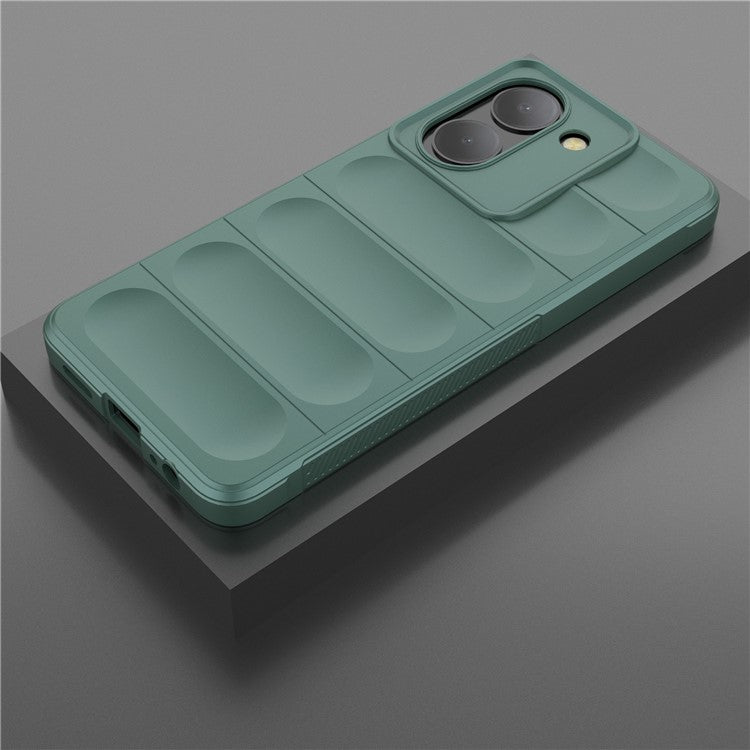 For vivo Y78 (China) 5G / Y36 4G (Global) Soft TPU Phone Case Anti-drop Rugged Phone Back Cover - Green