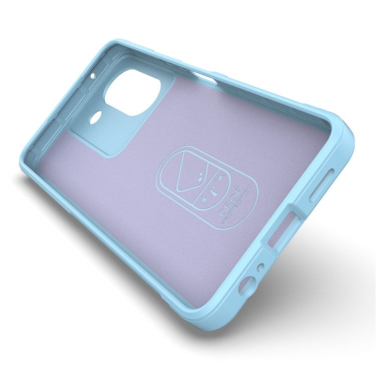 For vivo Y78 (China) 5G / Y36 4G (Global) Soft TPU Phone Case Anti-drop Rugged Phone Back Cover - Baby Blue