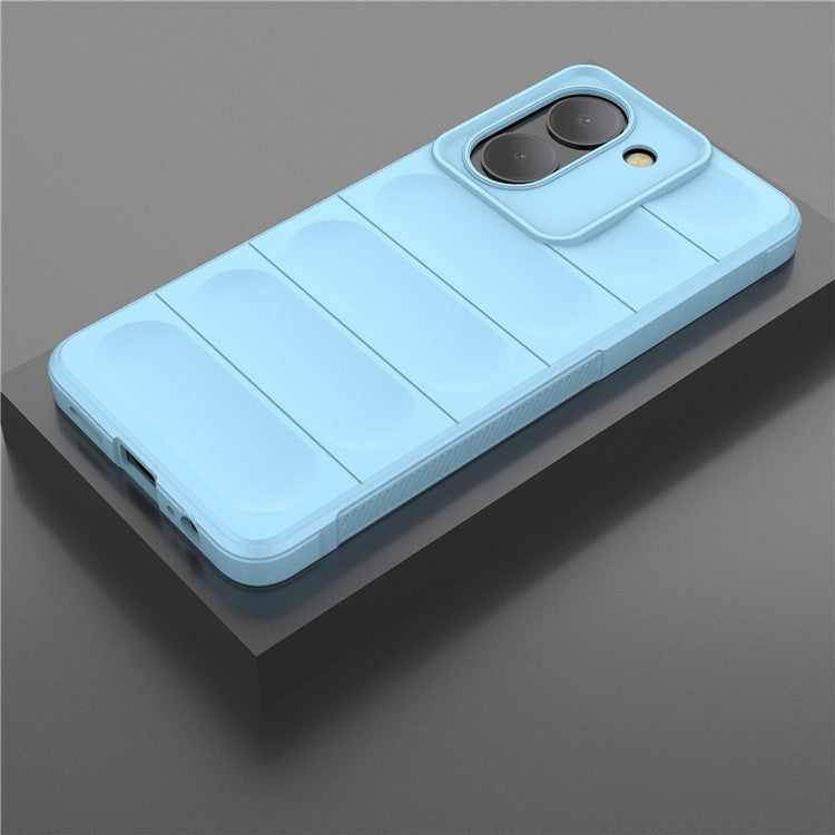 For vivo Y78 (China) 5G / Y36 4G (Global) Soft TPU Phone Case Anti-drop Rugged Phone Back Cover - Baby Blue