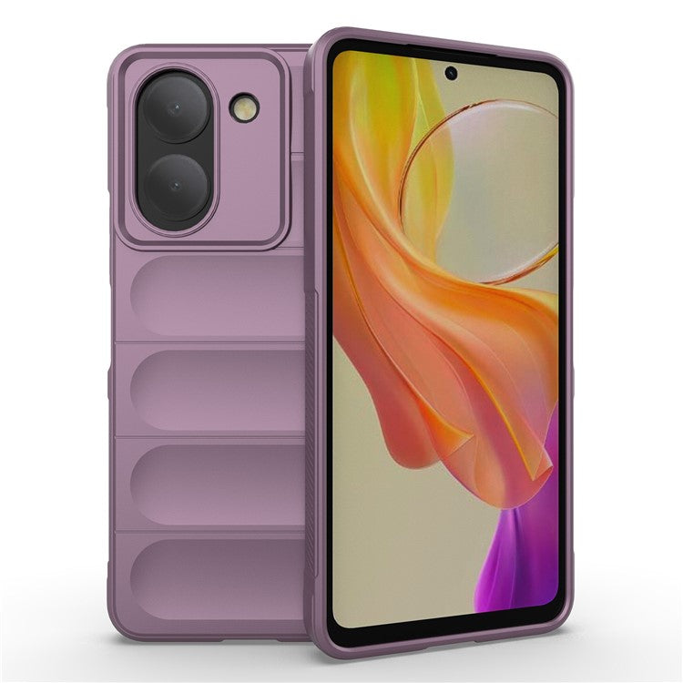 For vivo Y78 (China) 5G / Y36 4G (Global) Soft TPU Phone Case Anti-drop Rugged Phone Back Cover - Light Purple