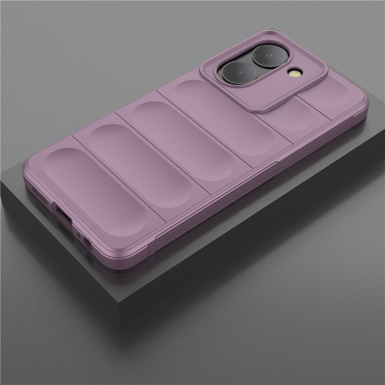 For vivo Y78 (China) 5G / Y36 4G (Global) Soft TPU Phone Case Anti-drop Rugged Phone Back Cover - Light Purple