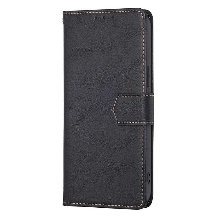 For vivo iQOO Neo8 Pro 5G / Neo8 5G Anti-Scratch PU Leather Flip Case RFID Blocking Wallet Stand Phone Cover - Black