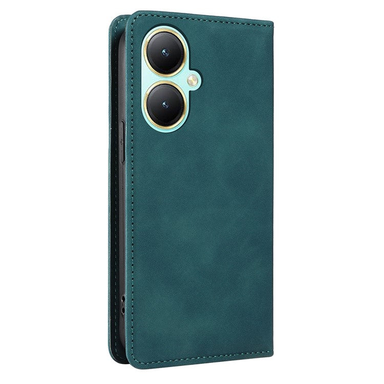 BETOPNICE 003 For vivo Y35m+ 5G / Y35+ 5G PU Leather Flip Cover RFID Blocking Wallet Stand Phone Case - Green