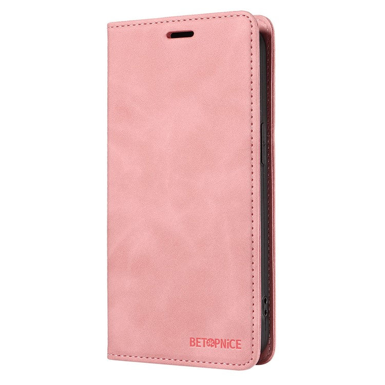 BETOPNICE 003 For vivo Y35m+ 5G / Y35+ 5G PU Leather Flip Cover RFID Blocking Wallet Stand Phone Case - Pink