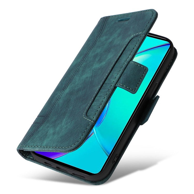 BETOPNICE 001 For vivo Y35m+ 5G / Y35+ 5G Leather Phone Case Shockproof Stand Wallet Cover - Green