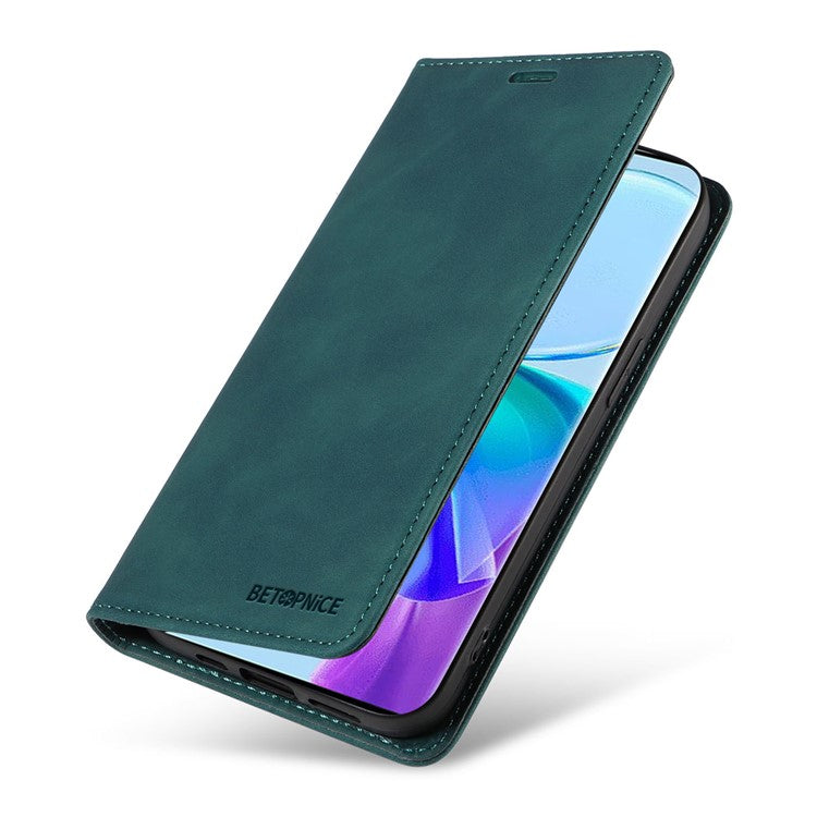 BETOPNICE 003 For vivo Y78 (China) 5G / Y36 4G (Global) / 5G (Global) Flip Cover Wallet PU Leather Stand Phone Case - Green