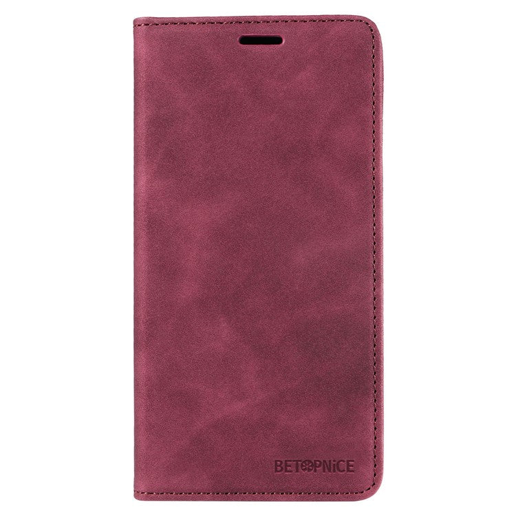 BETOPNICE 003 For vivo Y78 (China) 5G / Y36 4G (Global) / 5G (Global) Flip Cover Wallet PU Leather Stand Phone Case - Red