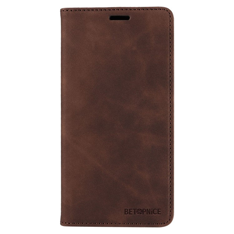 BETOPNICE 003 For vivo Y78 (China) 5G / Y36 4G (Global) / 5G (Global) Flip Cover Wallet PU Leather Stand Phone Case - Brown