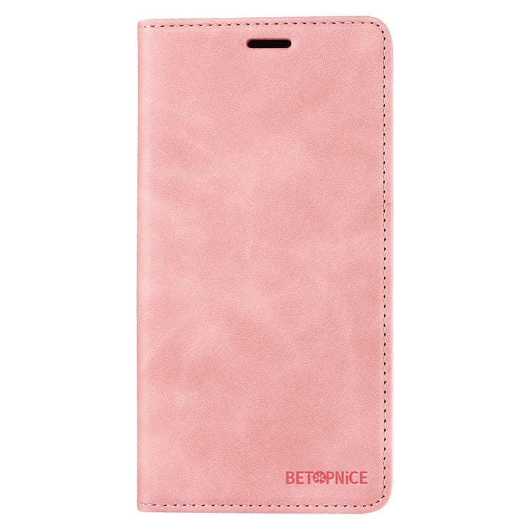 BETOPNICE 003 For vivo Y78 (China) 5G / Y36 4G (Global) / 5G (Global) Flip Cover Wallet PU Leather Stand Phone Case - Pink