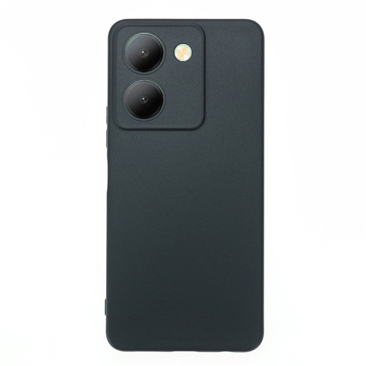 Anti-scratch Phone Case for vivo Y36 5G (Global) , Precise Cutouts Matte TPU Cover - Black