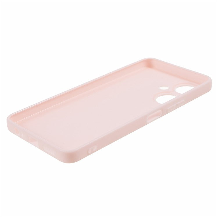 For vivo Y35m+ 5G Candy Color Glossy TPU Case Precise Cutout Anti-scratch Phone Cover - Light Pink