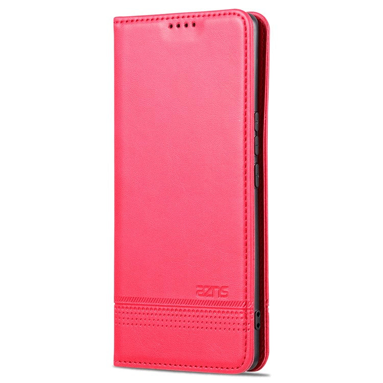 AZNS For vivo Y78+ 5G / Y78 5G Stand PU Leather Anti-drop Wallet Case Flip Folio Phone Cover - Red