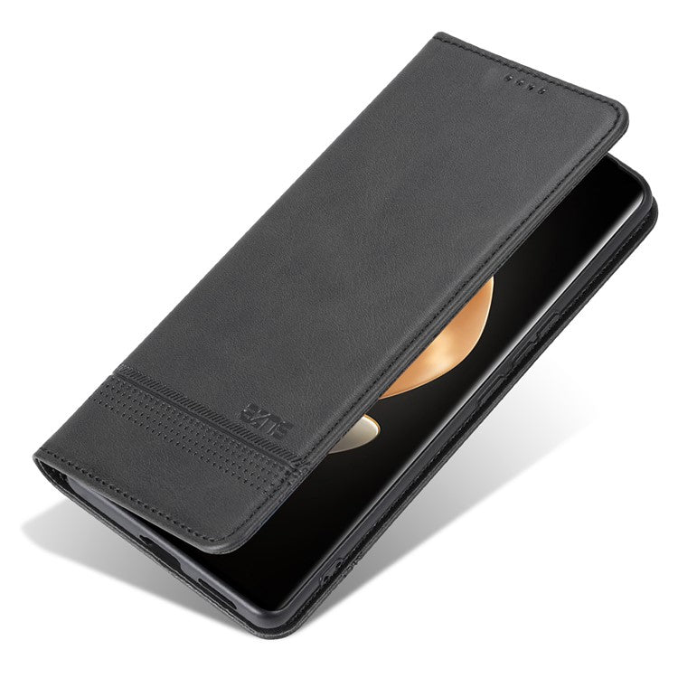 AZNS For vivo Y78+ 5G / Y78 5G Stand PU Leather Anti-drop Wallet Case Flip Folio Phone Cover - Black