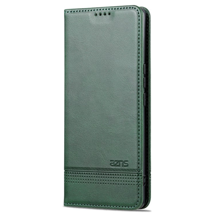 AZNS For vivo Y78+ 5G / Y78 5G Stand PU Leather Anti-drop Wallet Case Flip Folio Phone Cover - Green