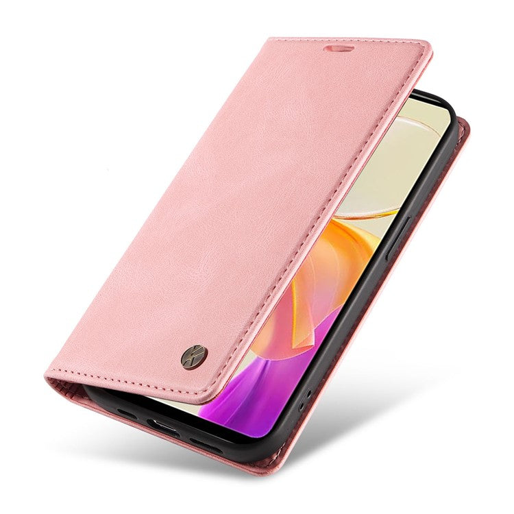 YIKATU YK-004 For vivo Y36 5G (Global) / Y78 5G (China) Fully Wrapped Leather Cover Skin-touch Stand Shell Wallet Phone Case - Pink