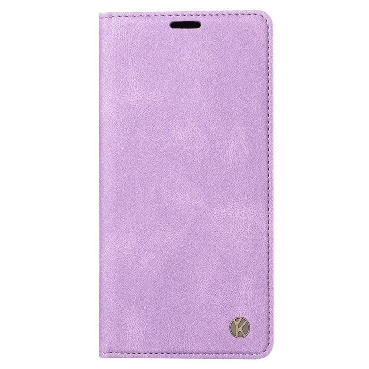 YIKATU YK-004 For vivo Y36 5G (Global) / Y78 5G (China) Fully Wrapped Leather Cover Skin-touch Stand Shell Wallet Phone Case - Purple