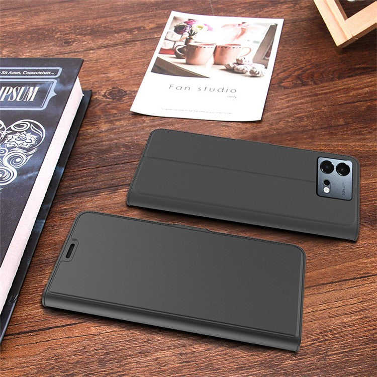 For vivo iQOO Neo8 5G Dustproof Card Holder PU Leather Stand Cover Full Protection Phone Case - Black