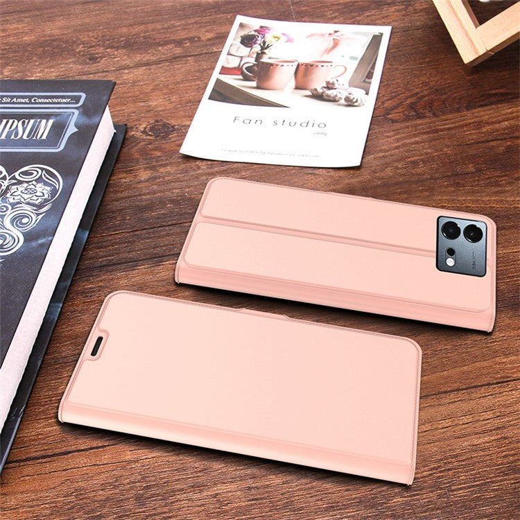 For vivo iQOO Neo8 5G Dustproof Card Holder PU Leather Stand Cover Full Protection Phone Case - Rose Gold