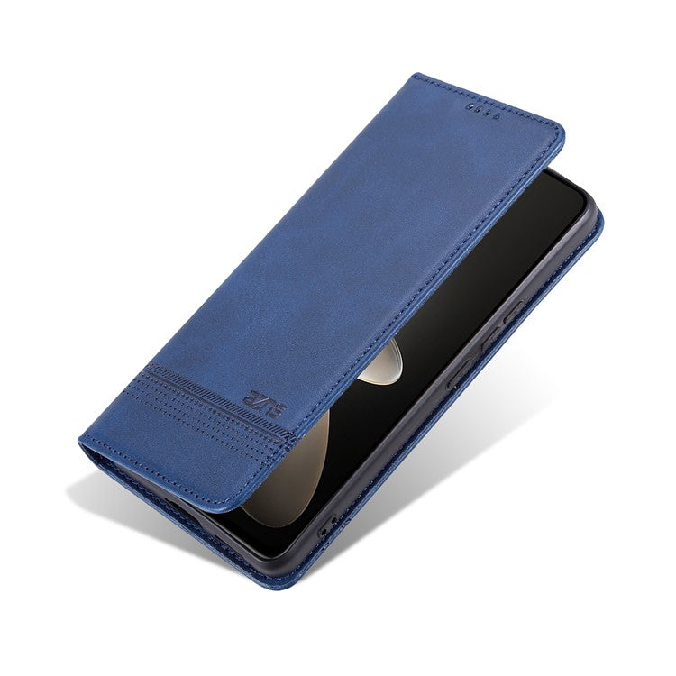 AZNS For vivo S17 5G / S17 Pro 5G Wallet PU Leather Case Cowhide Texture Phone Cover with Stand - Blue