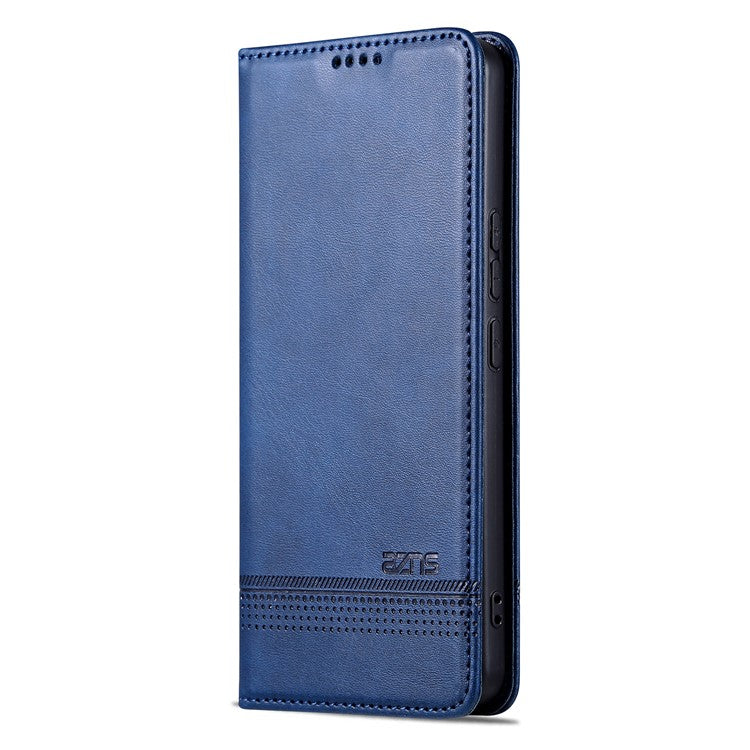 AZNS For vivo S17 5G / S17 Pro 5G Wallet PU Leather Case Cowhide Texture Phone Cover with Stand - Blue