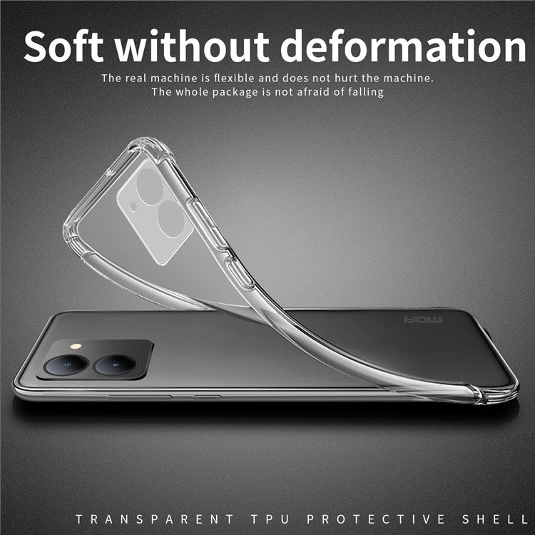 MOFI For vivo Y78+ 5G / Y78 5G / V29 Lite 5G Phone Case Transparent TPU Protective Shell Cell Phone Cover