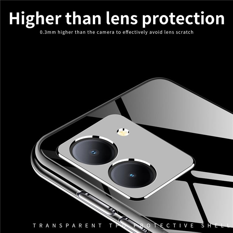 MOFI For vivo Y78+ 5G / Y78 5G / V29 Lite 5G Phone Case Transparent TPU Protective Shell Cell Phone Cover