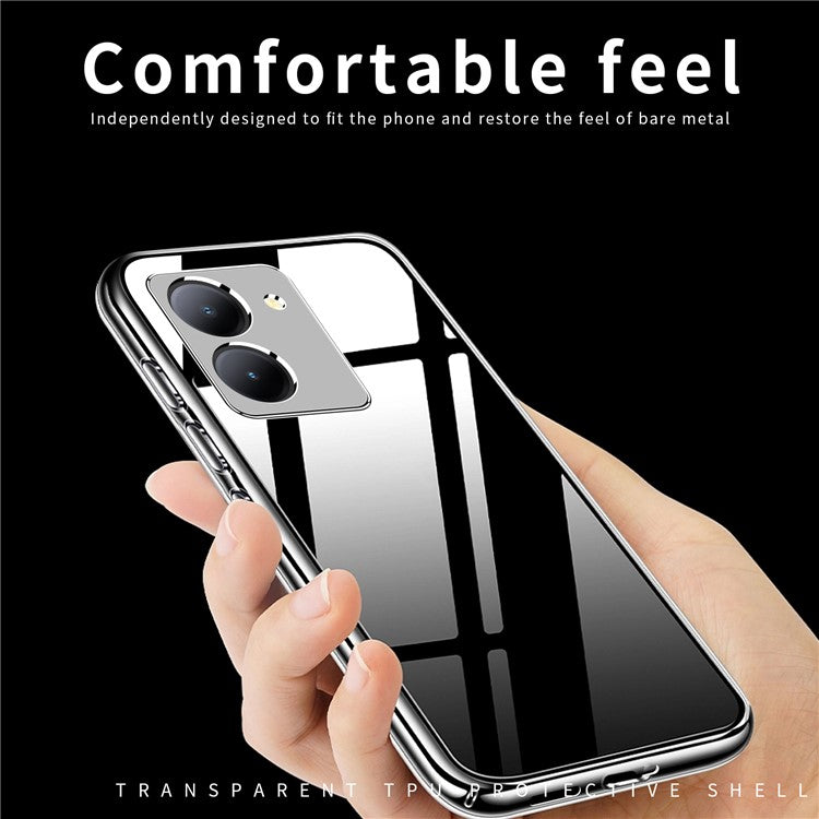 MOFI For vivo Y78+ 5G / Y78 5G / V29 Lite 5G Phone Case Transparent TPU Protective Shell Cell Phone Cover