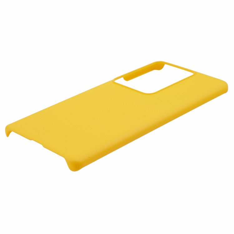 For vivo S17 5G / S17 Pro 5G Rubberized Phone Case Hard PC Anti-scratch Phone Cover - Yellow