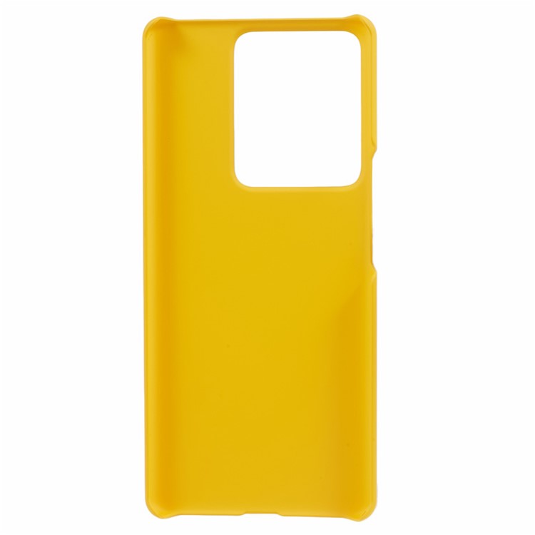 For vivo S17e 5G Rubberized Mobile Phone Case Hard PC Drop-proof Back Cover - Yellow