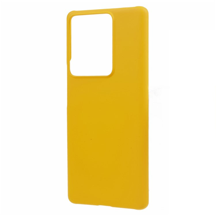 For vivo S17e 5G Rubberized Mobile Phone Case Hard PC Drop-proof Back Cover - Yellow